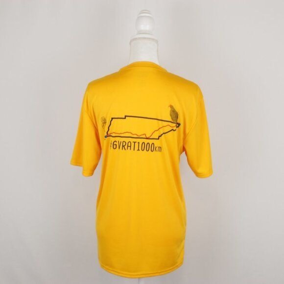Port & Company Adult Unisex Small Yellow Graphic Crewneck Short Sleeve Tech Tee - Picture 4 of 7